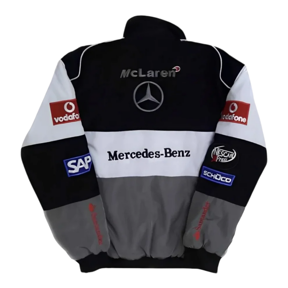 Gray Mercedes-Benz Jacket