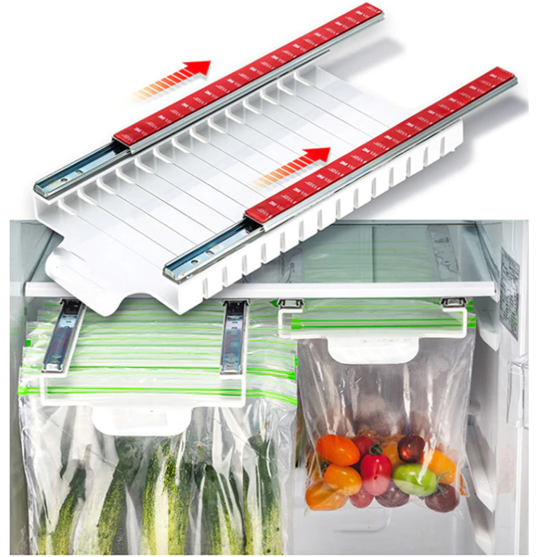 ZipSlider - Ziploc Slide Out Fridge Organizer