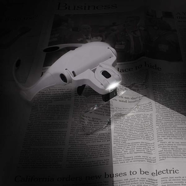 LED Headband Glasses Magnifier