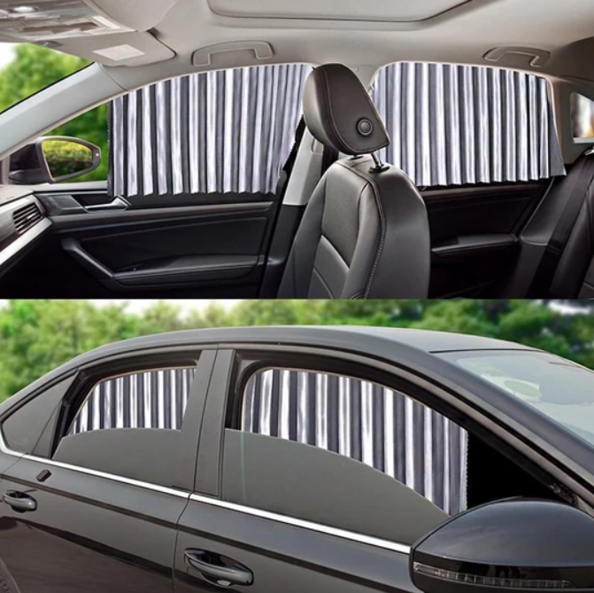 SlideNShade - Magnetic Car Window Sliding Curtain