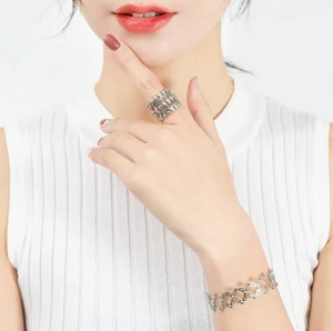 LoveSpell Jewelry Set - I Love You Ring + Retractable Ring Bracelet + Magical Puzzle Box Set
