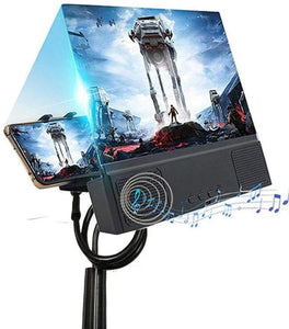 ScreenPal - 12 Inch Screen Magnifier With Bluetooth Speaker & Lazy Mount Bracket