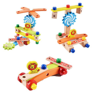 FunBlast - DIY Wooden Multifunctional Chair with Nut and Screw Toys