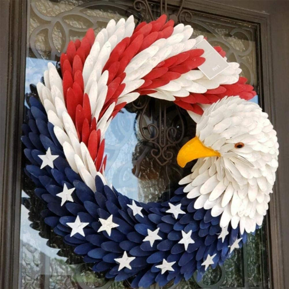Handcrafted American Eagle Wreath
