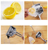 Zelarama Manual Fruit Juicer - Stainless Steel Lemon, Orange, Fresh Juice Hand Extractor