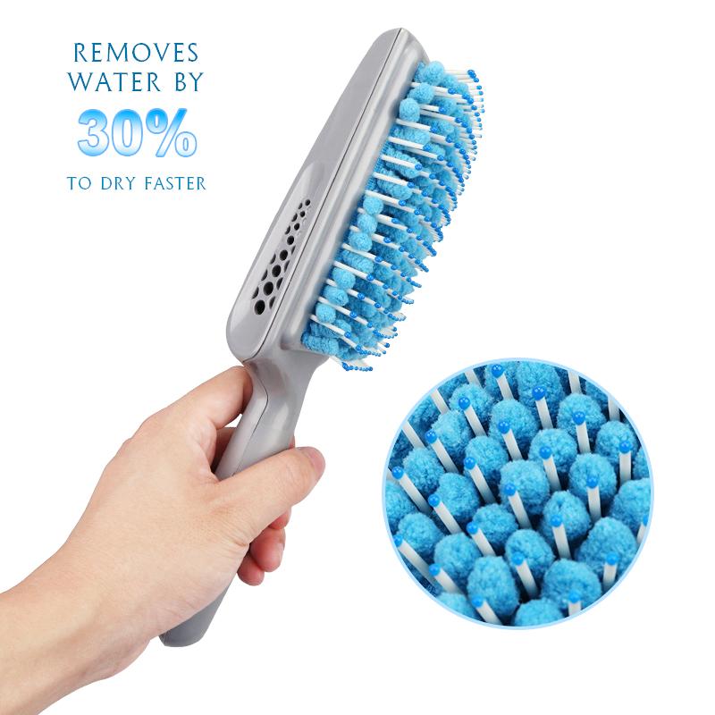 TowelComb - Quick Style Water Absorbent Paddle Brush