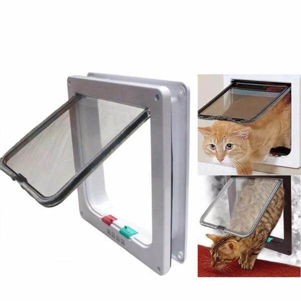 PetScreen - Cat and Dog Flap Door with 4 Locking System