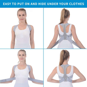 Back Posture Corrector - Adjustable Back Belt For Shoulders - Back Posture Brace Canada - Back Support Belt