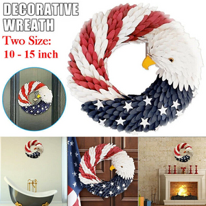 Handcrafted American Eagle Wreath