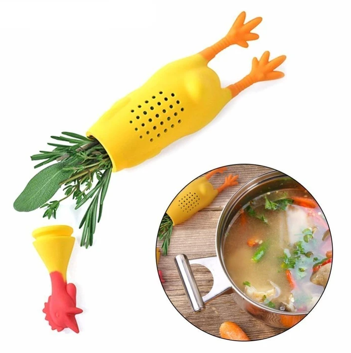 Rooster Infuser - Creative Chicken Shape Silicone Soup Seasoning Pot