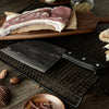 Zelarama Serbian Chef's Knife - Handmade Hardened Carbon Steel Blade for Meat, Fish Veggies