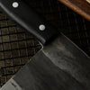 Zelarama Serbian Chef's Knife - Handmade Hardened Carbon Steel Blade for Meat, Fish Veggies