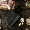 Zelarama Serbian Chef's Knife - Handmade Hardened Carbon Steel Blade for Meat, Fish Veggies