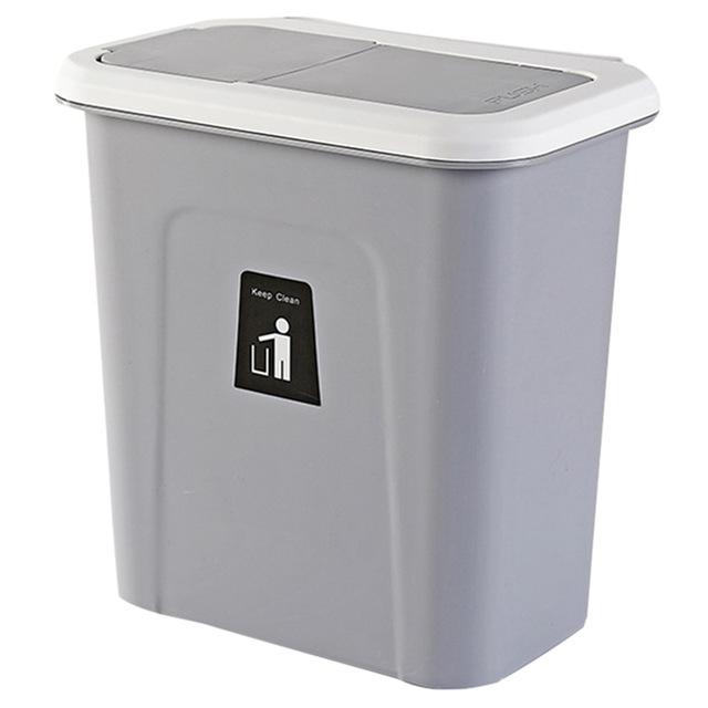 Push Lid Trash Bin