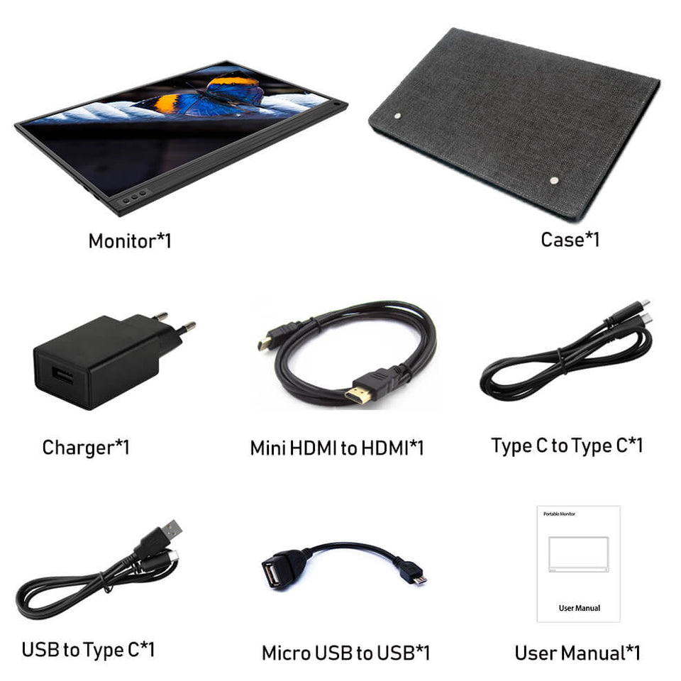 Ultra Thin Portable Work and Gaming Monitor (15.6")