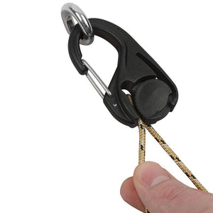 CordTight - Knot-Free Cord Tightening Carabiner (1 Pair With Rope)