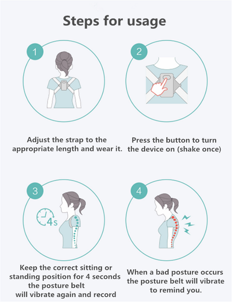 SmartBack - Intelligent Posture Corrector With Smart Sensor
