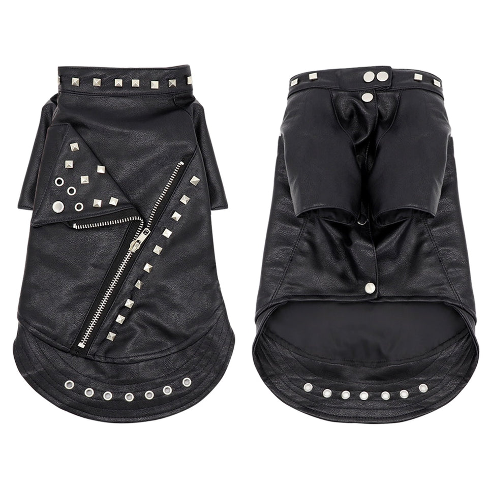 PunkPet - Waterproof Dog Cat Leather Jacket
