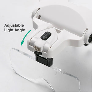 LED Headband Glasses Magnifier