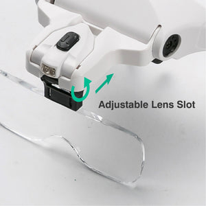 LED Headband Glasses Magnifier