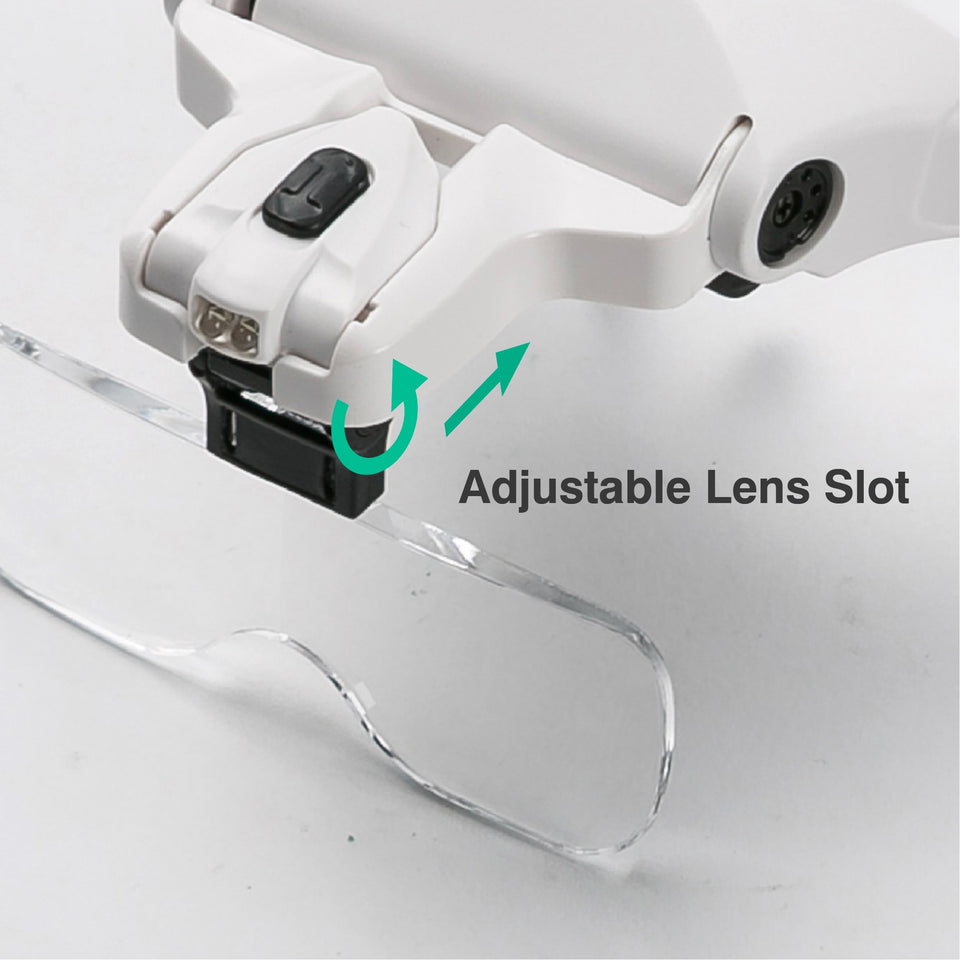 LED Headband Glasses Magnifier