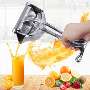 Zelarama Manual Fruit Juicer - Stainless Steel Lemon, Orange, Fresh Juice Hand Extractor