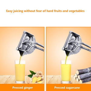 Zelarama Manual Fruit Juicer - Stainless Steel Lemon, Orange, Fresh Juice Hand Extractor