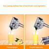 Zelarama Manual Fruit Juicer - Stainless Steel Lemon, Orange, Fresh Juice Hand Extractor