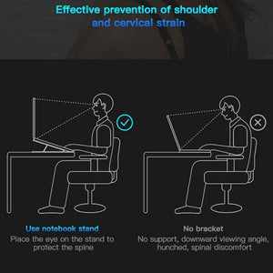 X Style Aluminum Adjustable Foldable Laptop Stand