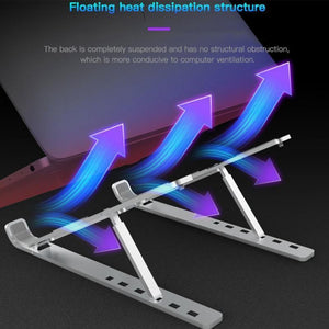 X Style Aluminum Adjustable Foldable Laptop Stand