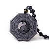 Obsidian Yin And Yang Pendant
