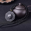 Obsidian Yin And Yang Pendant