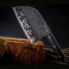 Zelarama Serbian Chef's Knife - Handmade Hardened Carbon Steel Blade for Meat, Fish Veggies