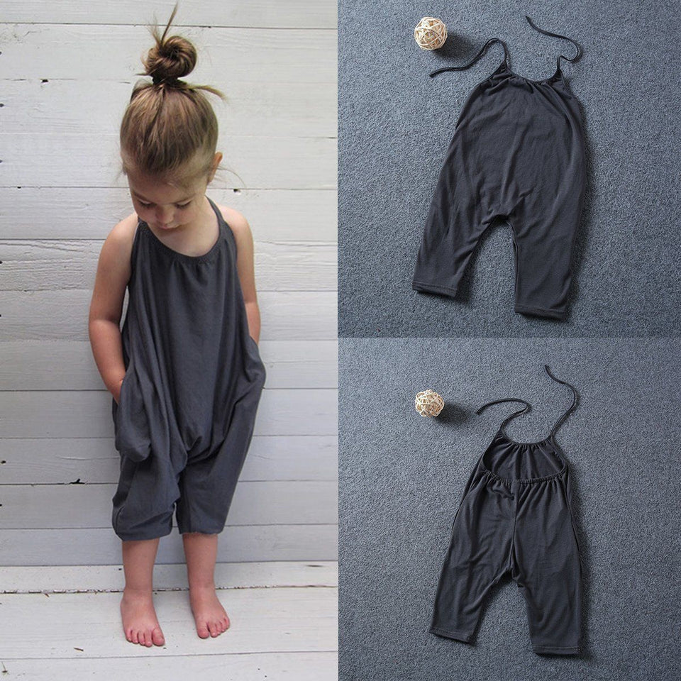 Baby Girl Strap Jumpsuit