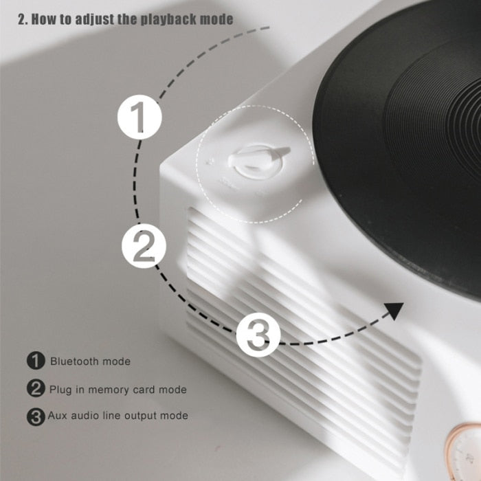 Retro Vinyl Wireless Speaker