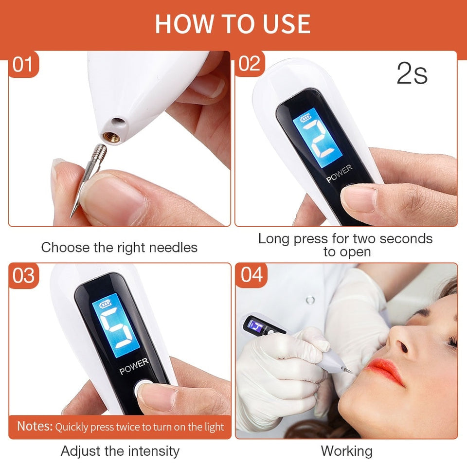 Spot Cleaner Pen with LCD display screen