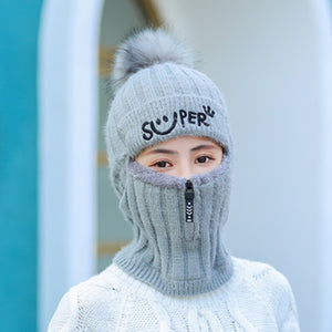 Ladies Balaclava Beanie Hat