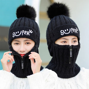 Ladies Balaclava Beanie Hat