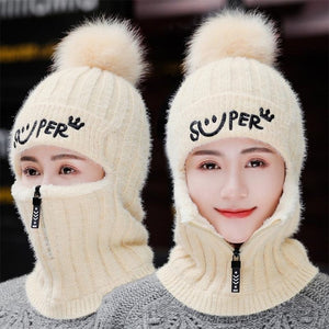 Ladies Balaclava Beanie Hat