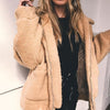 Women's Lamb Wool Faux Fur Coat