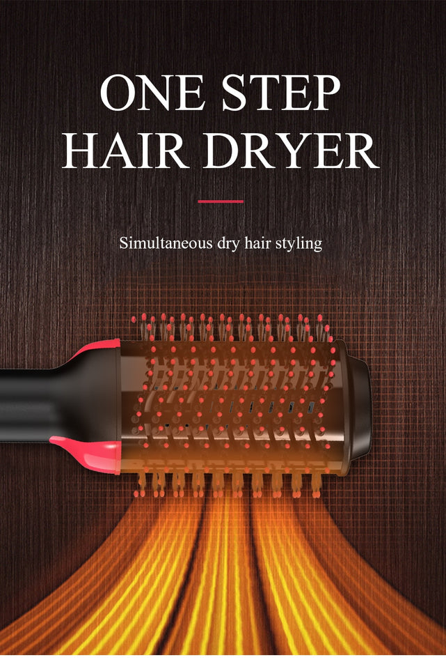 Electric Blow Dryer With Comb Hair Brush