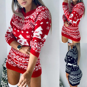 Women's Christmas Sweater Dress