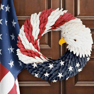 Handcrafted American Eagle Wreath