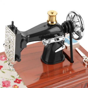 Mini Sewing Machine Music Box