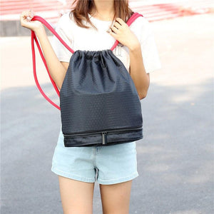 SportyBag - Wet and Dry Drawstring Sports Backpack