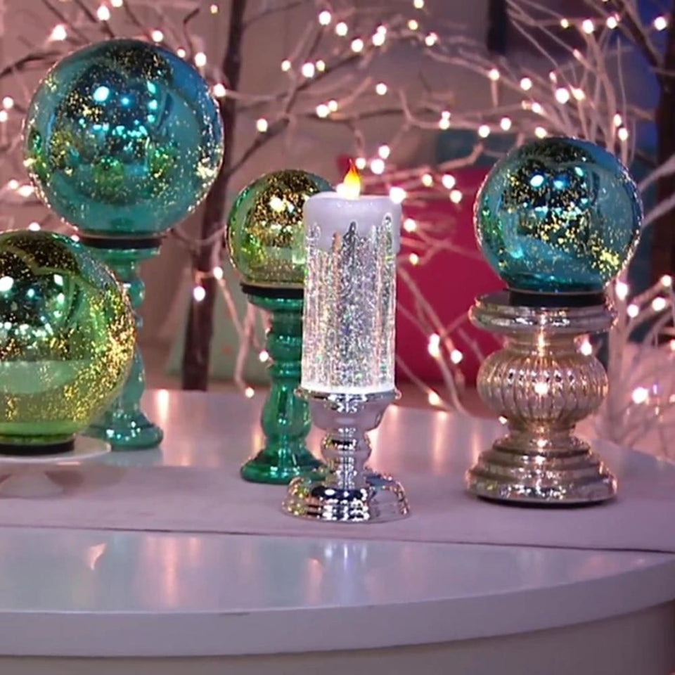 CandleSpark - Color Changing LED Water Candle With Glitters