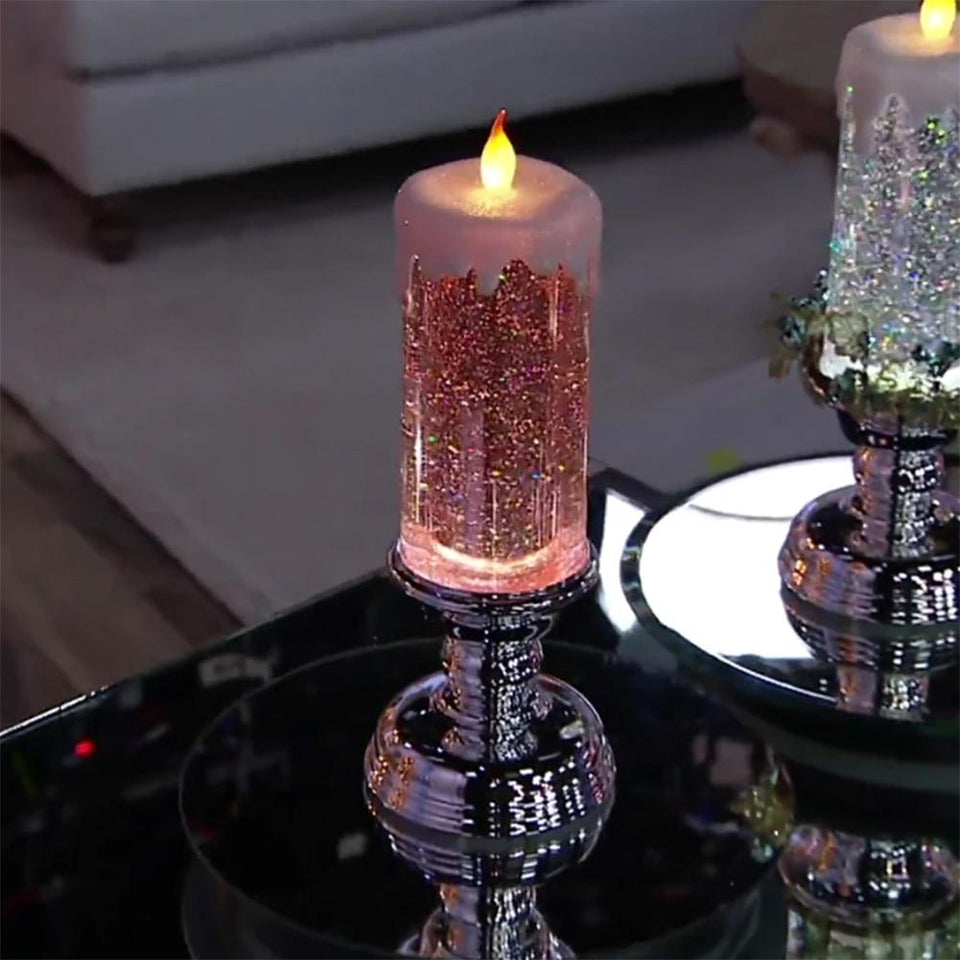 CandleSpark - Color Changing LED Water Candle With Glitters