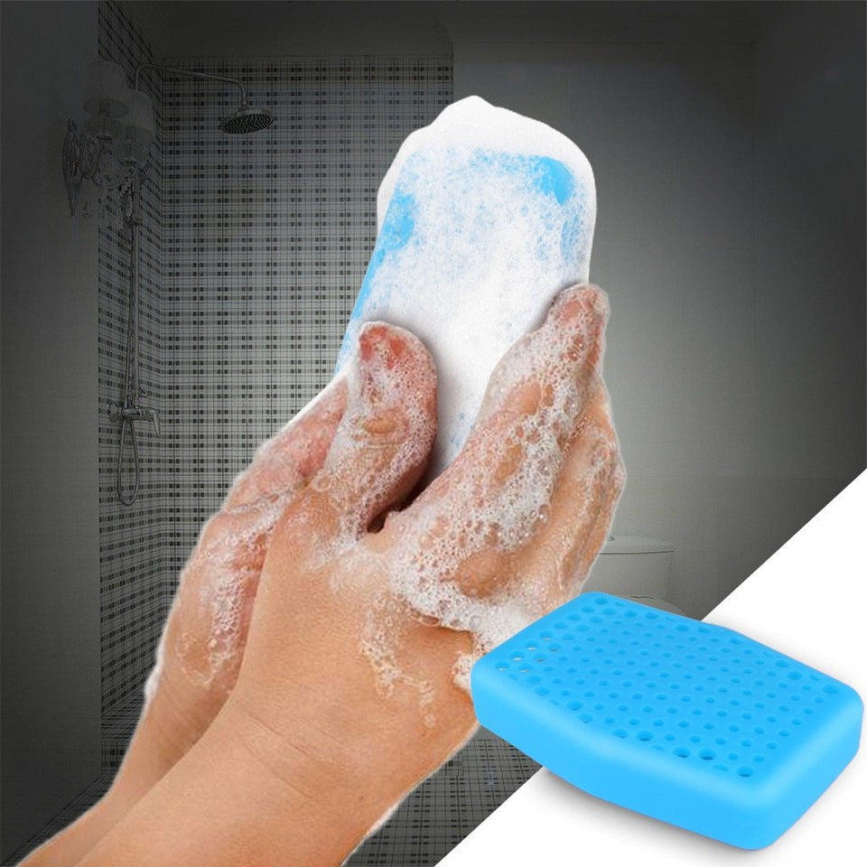SoaperSaver - Silicone Soap Saver Sleeve Shower Scrubber