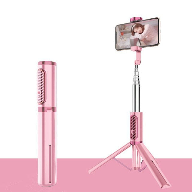 SelfPro - 3 in 1 Selfie Stick Phone Tripod with Wireless Remote Control Bluetooth