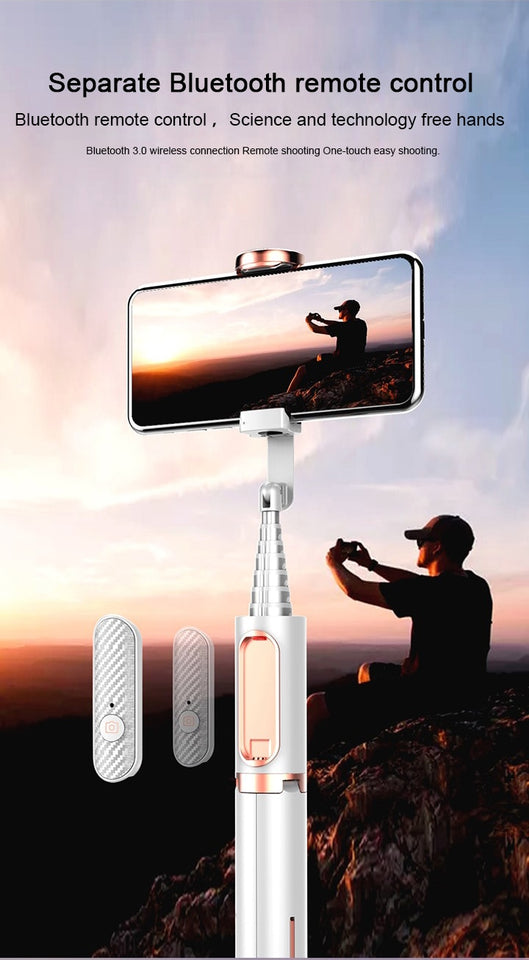 SelfPro - 3 in 1 Selfie Stick Phone Tripod with Wireless Remote Control Bluetooth